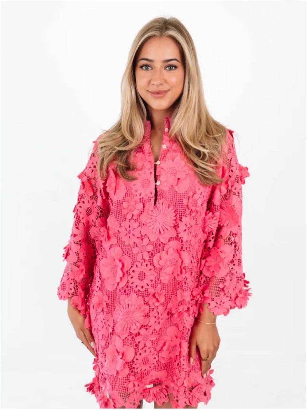 J. Marie Seraphina Dress in Hot Pink Size XS - Picture 3 of 12